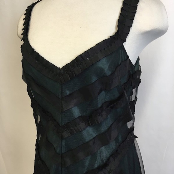 Adrianna Papell Evening Formal Black Lace STUNNER! - Picture 4 of 11